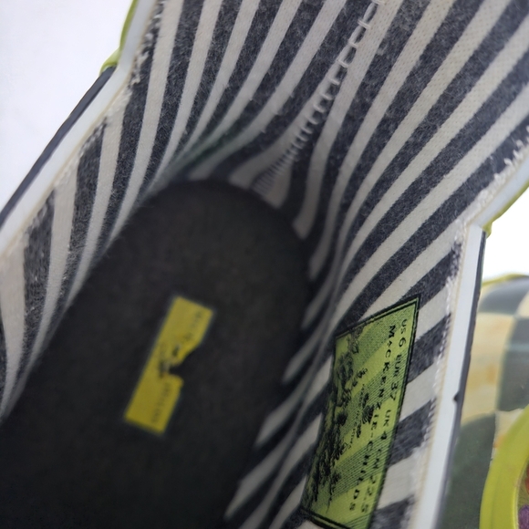 MacKenzie-Childs Courtly Check Short Ankle Rain Boots - Picture 6 of 13